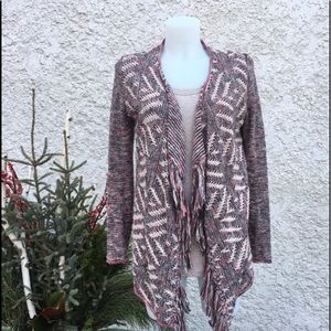 Lucky Brand Women’s Fringed Wrap Sweater